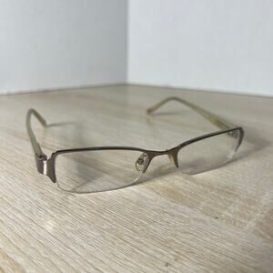 Safilo Elasta 4808 0NME Eyeglasses Silver Beige 50-18-130 Amazing Condition